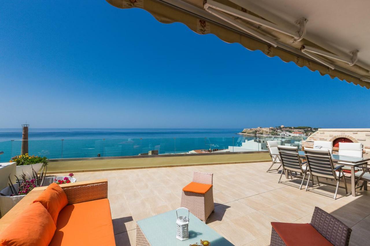 شقة Elytis Panoramic View ريثيمنو المظهر الخارجي الصورة